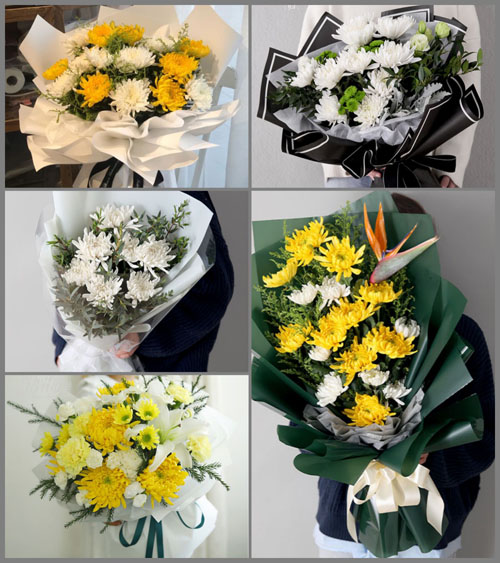 江苏南京雨花台区板桥新城大方社区白事花束代送